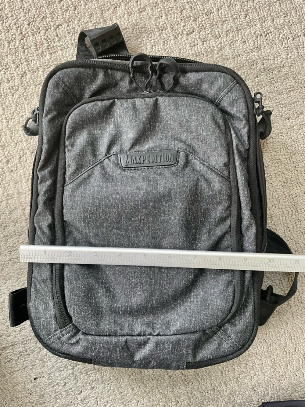 Maxpedition Gray Padded Messenger Sling Bag